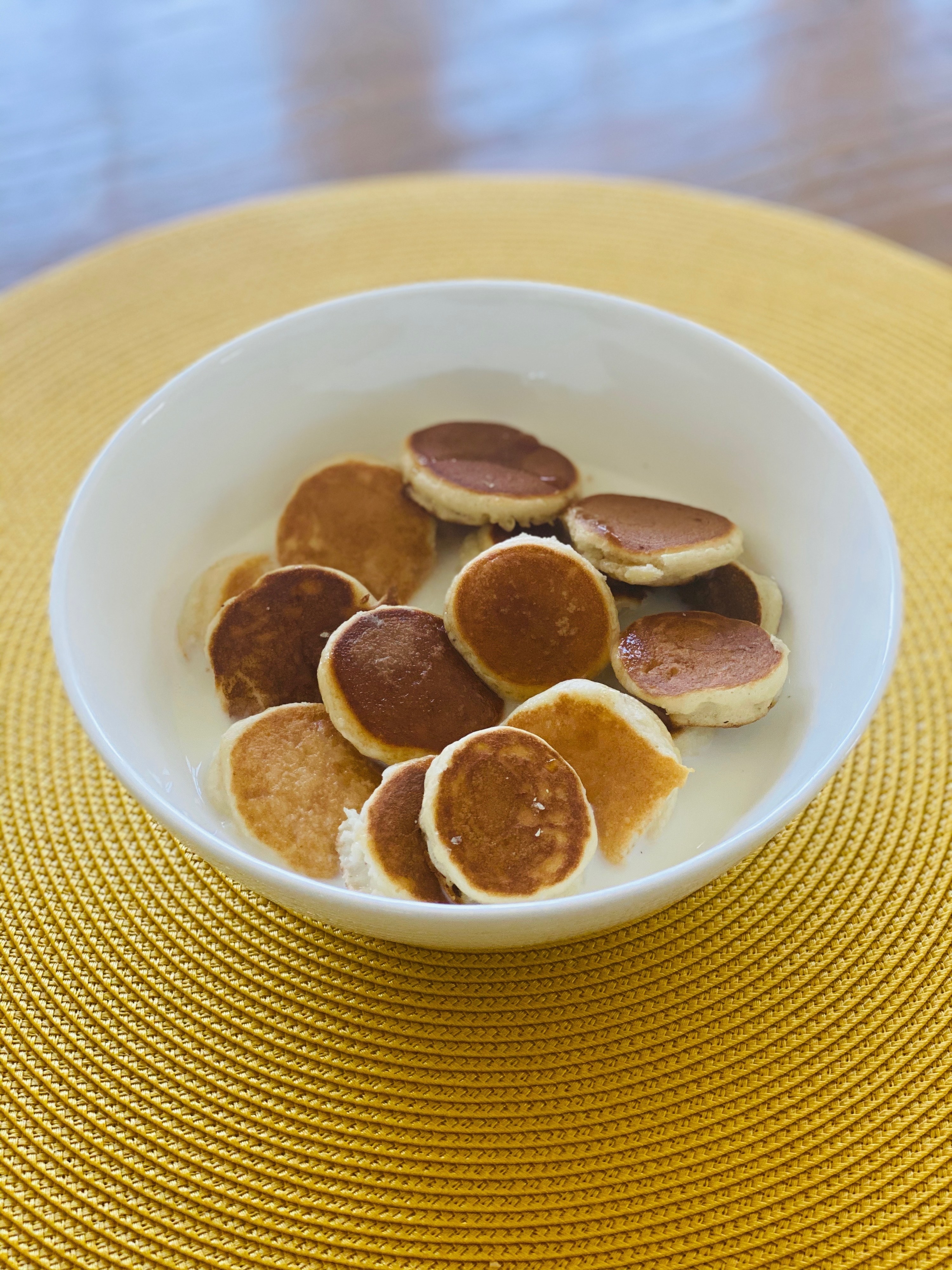 Banana Pancake Cereal (Mini Pancakes) - Skinnytaste