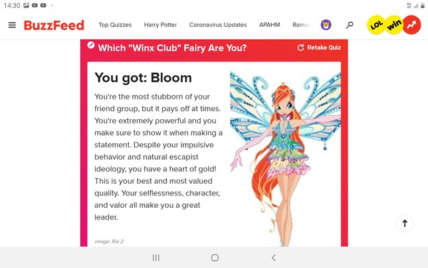 Which "Winx Club" Fairy Are You? Which "Winx Club" Fairy Are You?
