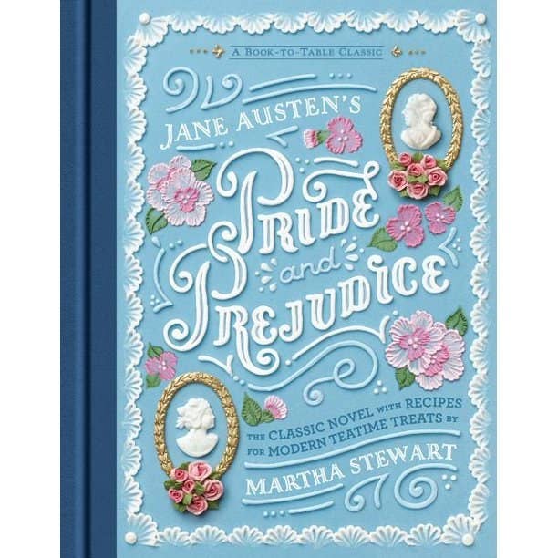 The blue cover of the book with white text and flower detail 