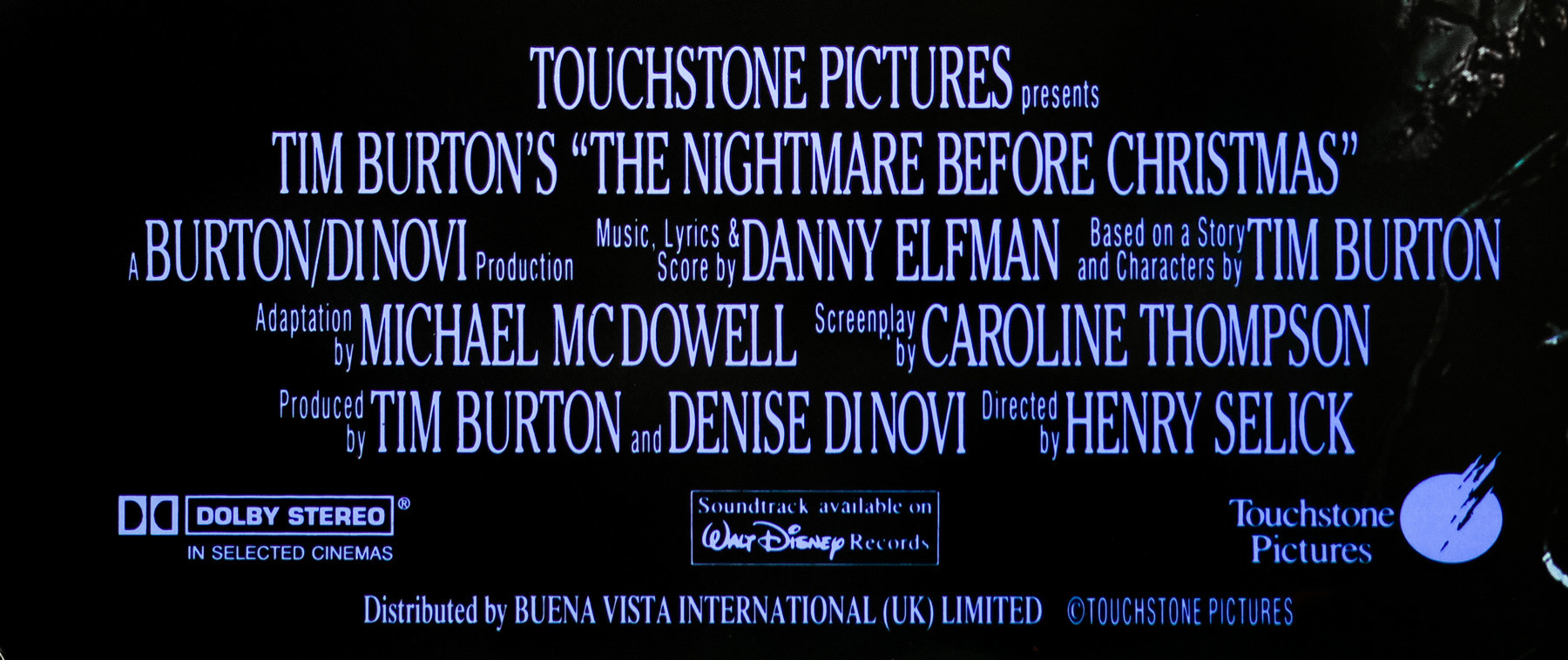 photo of the credits