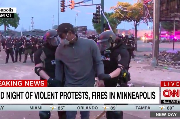 Um repórter negro da CNN e sua equipe foram presos ao vivo durante os protestos em Mineapolis