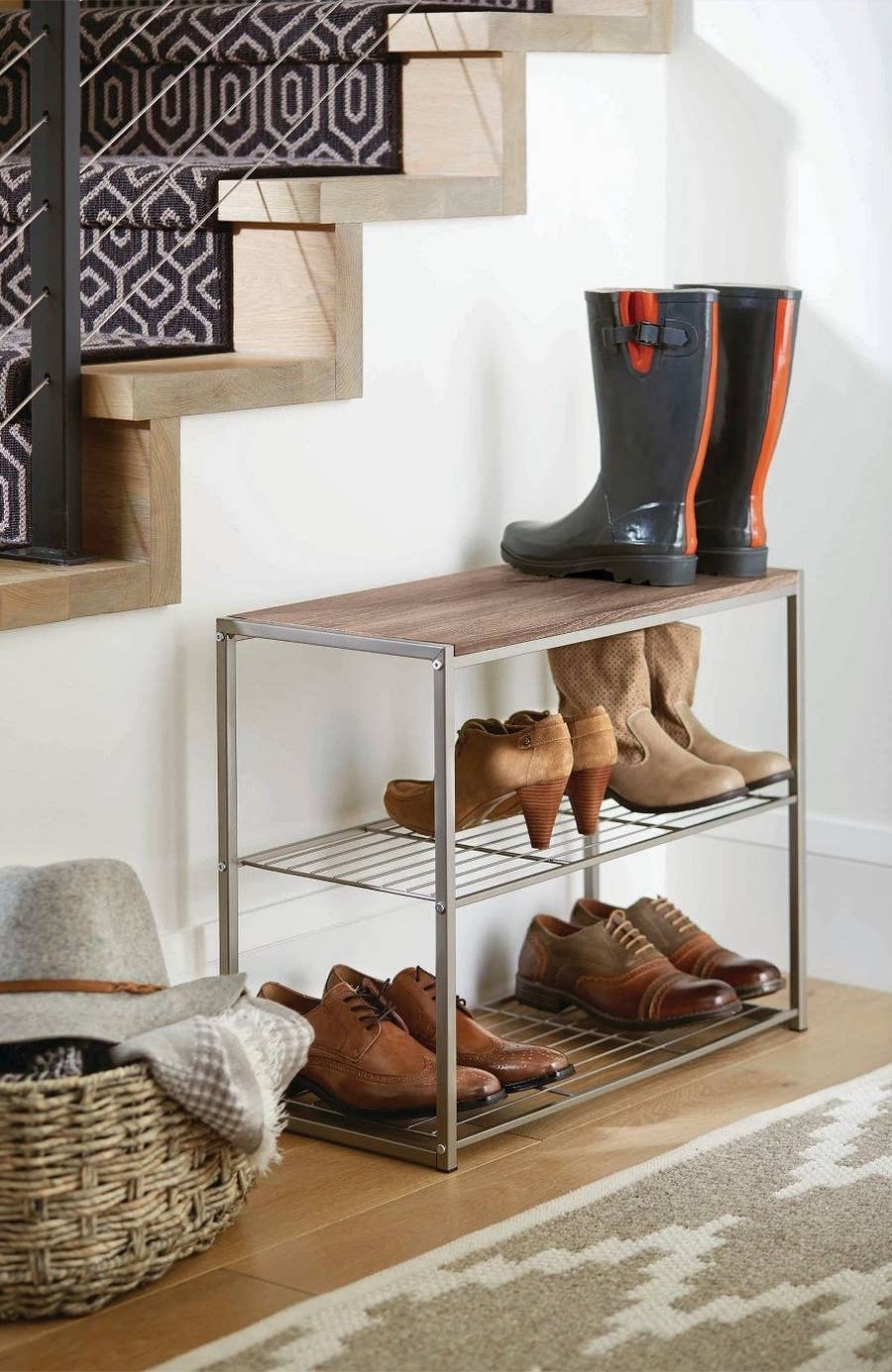 Simple Shoe Rack 9 Tiers Tall Shoe Rack For Entryway Shoes - Temu