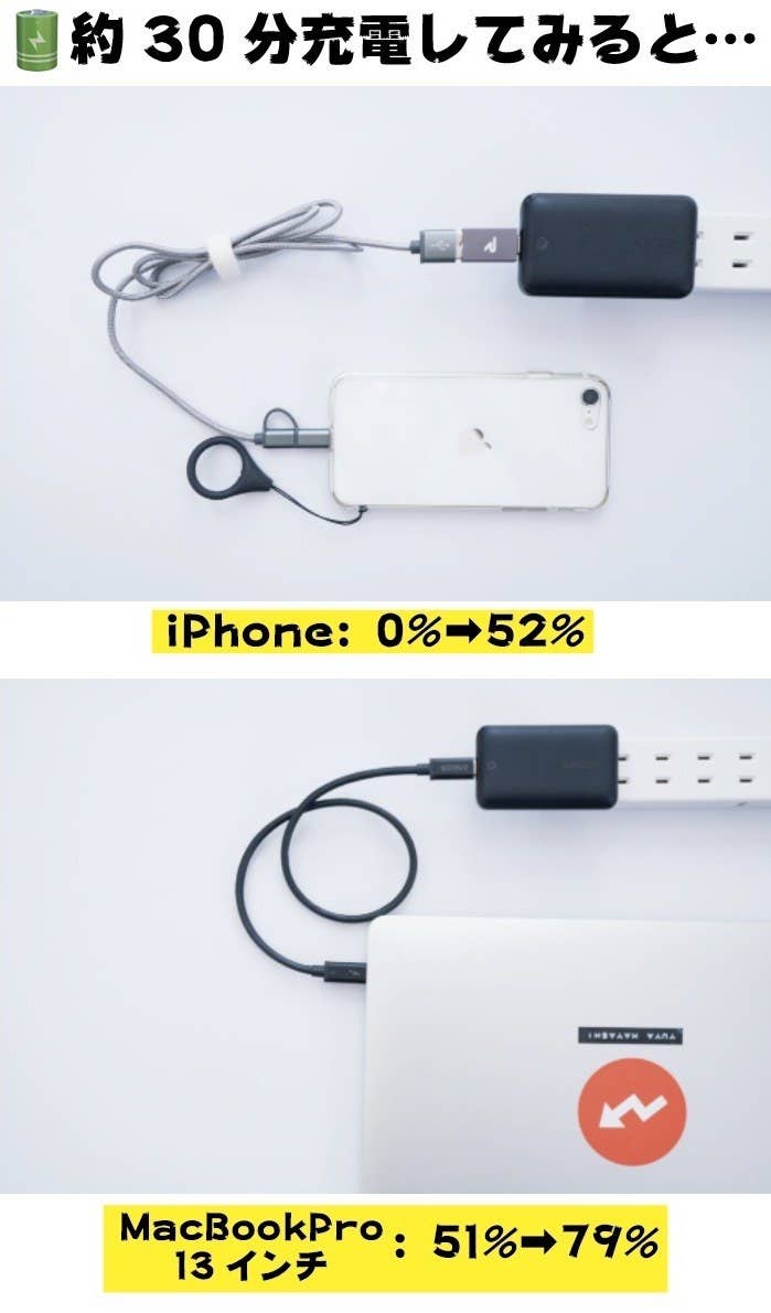 スマホの充電が早くなった 名刺サイズの 高速充電器 が期待以上でした