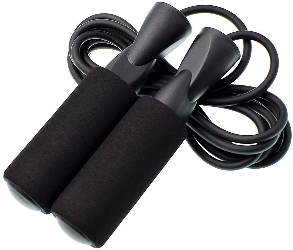 All-black jump rope with no branding 
