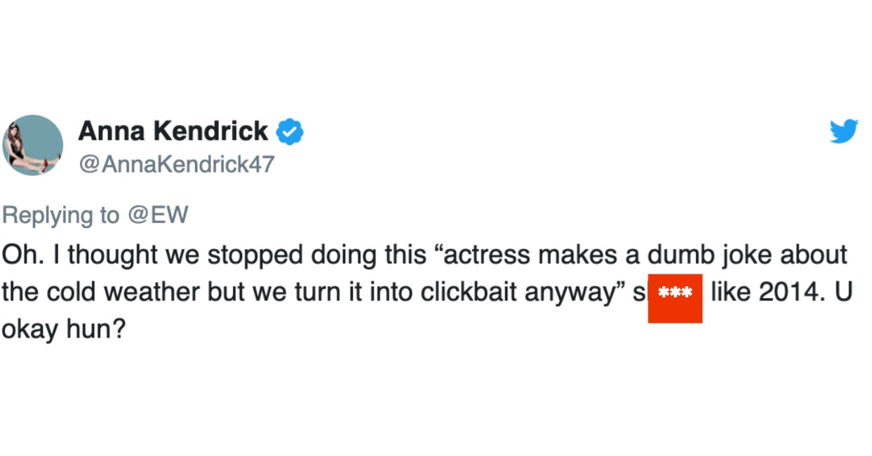 A Publication Wrote About Anna Kendrick's "Miserable" Time Shooting "Twilight" And Anna Called Them Out