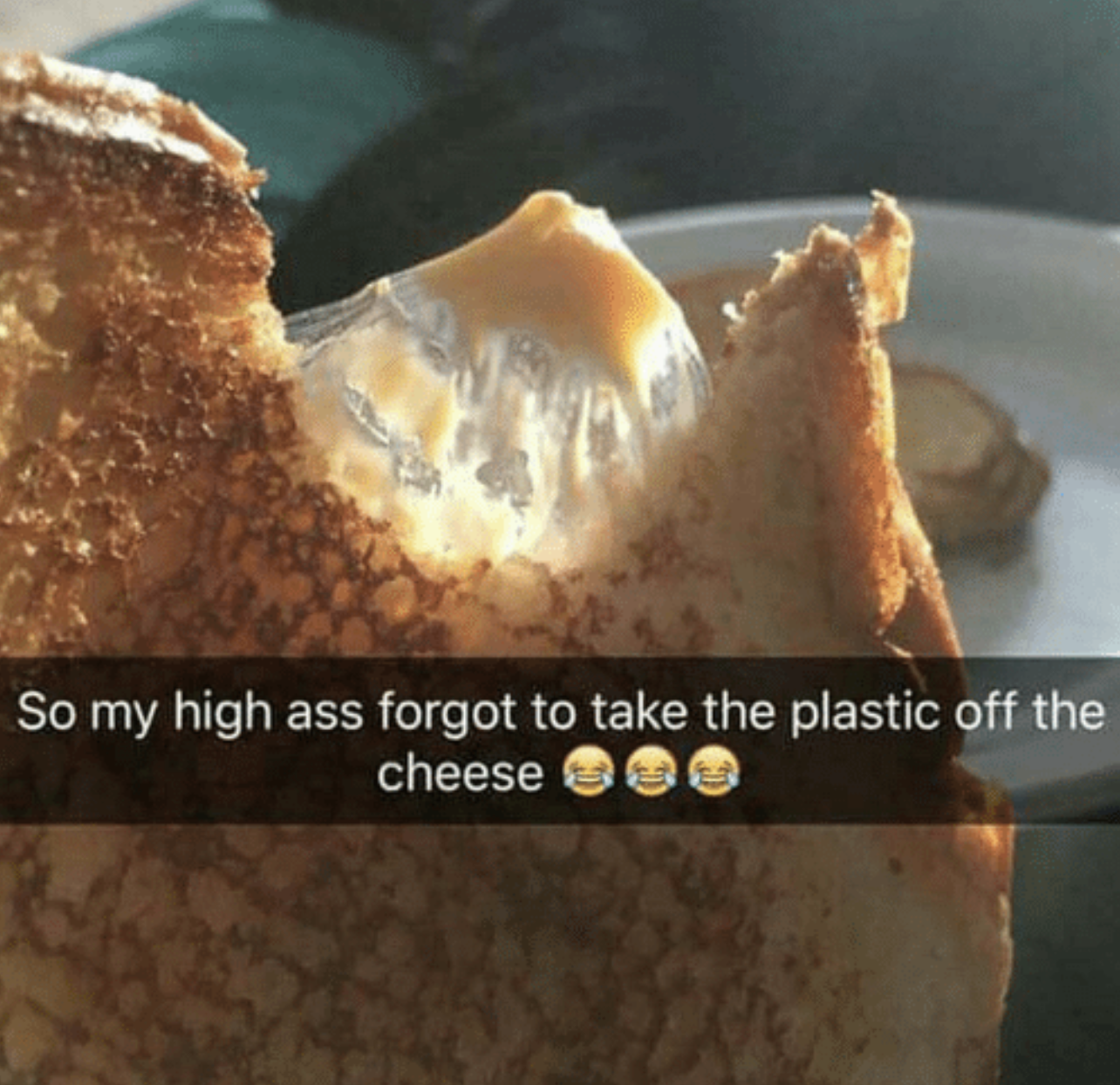 person who ate the plastic around a cheese