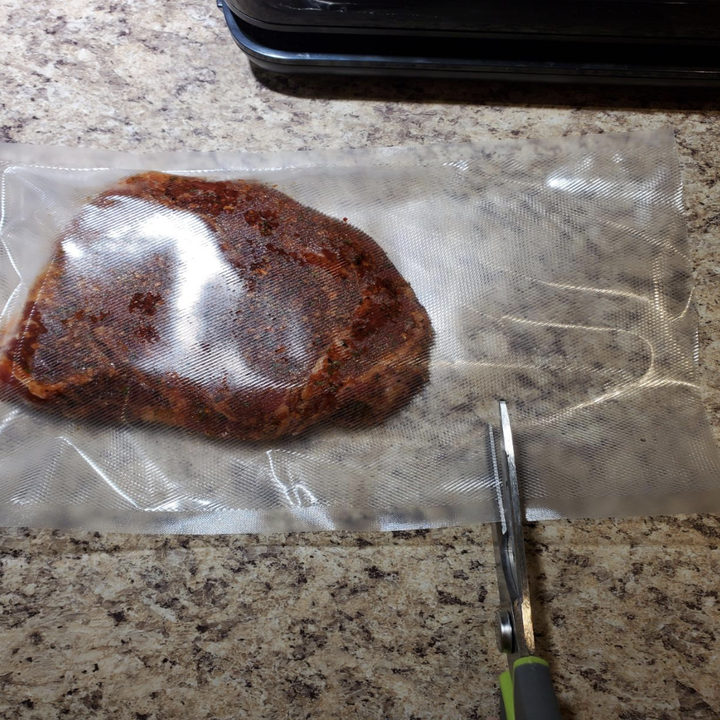 meat in clear bag 
