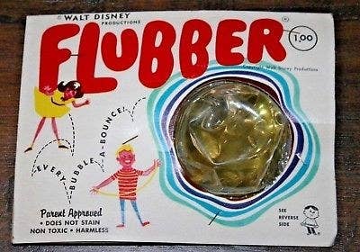 The original Flubber toy in it&#x27;s 60&#x27;s package