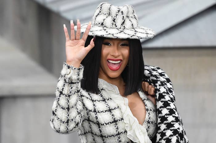 Cardi B updates her enormous peacock tattoo after 10 years