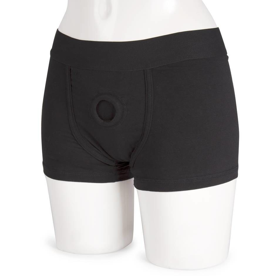 boxer shorts have a built-in 1.5 inch O-ring for comfortable packing and st...
