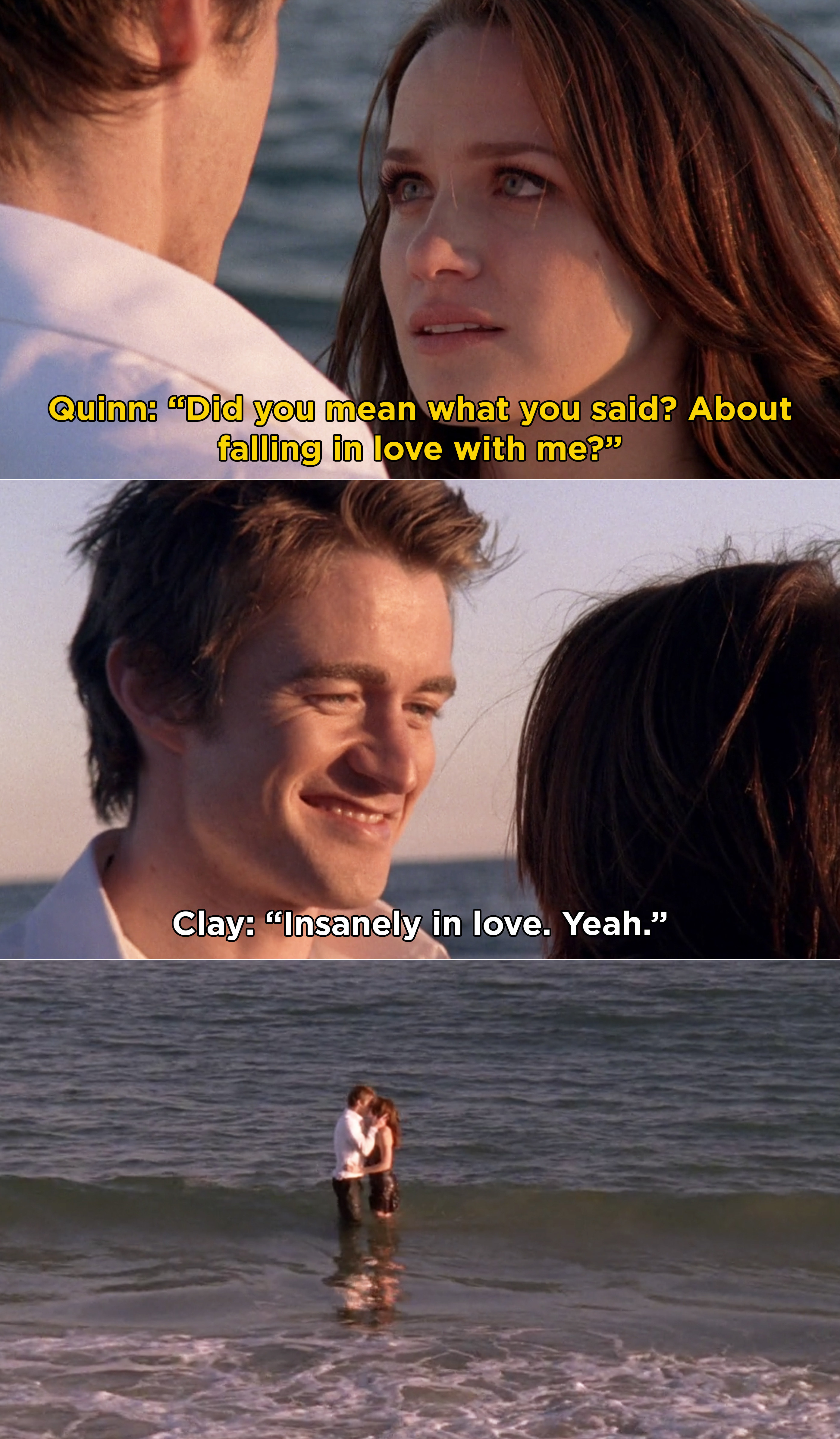 Clay telling Quinn he plans on falling &quot;insanely in love&quot; with her