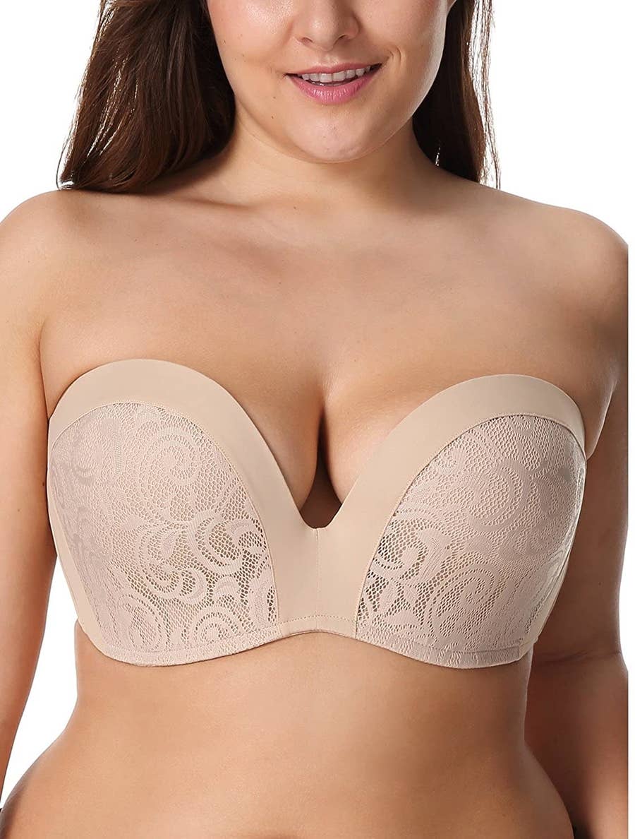 Magic Wing Strapless Bra Silicone Push-up Breathable Strapless Backless Self -Adhesive Sticky Invisible Bra