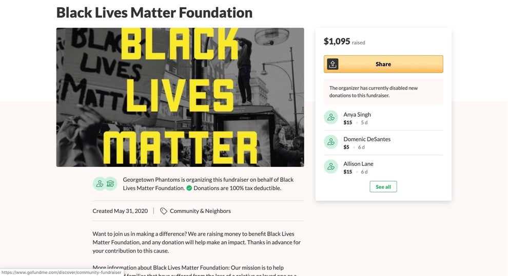 Black Lives Matter Donations Went To Unrelated Foundation