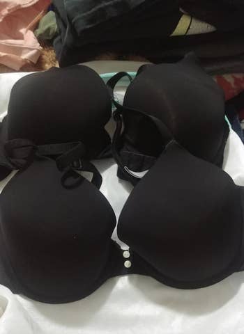 two black underwire bras 