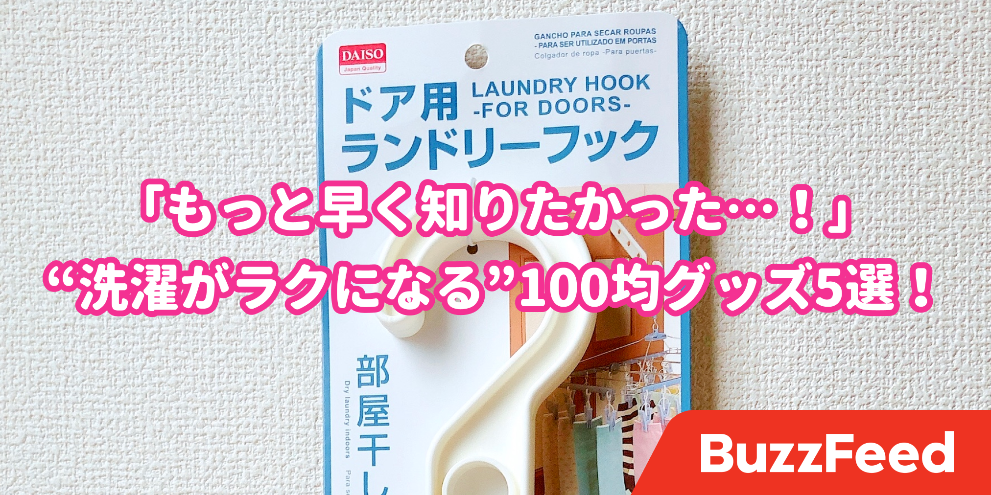もっと早く知りたかった 洗濯がラクになる100均グッズ 5選