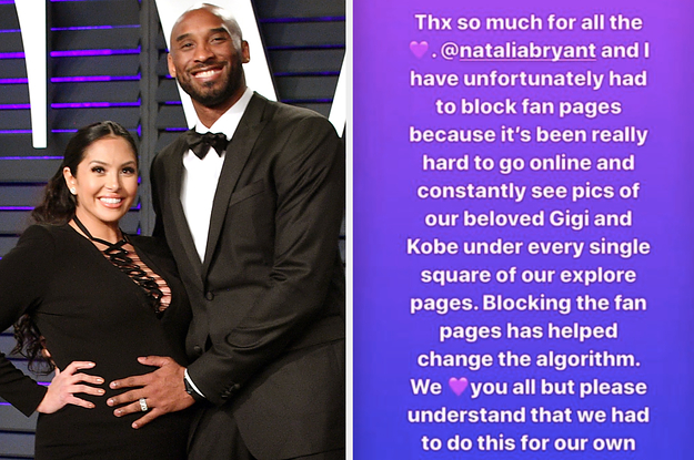 Vanessa Bryant Has Blocked Kobe Bryant Fan Accounts On Instagram After His Death