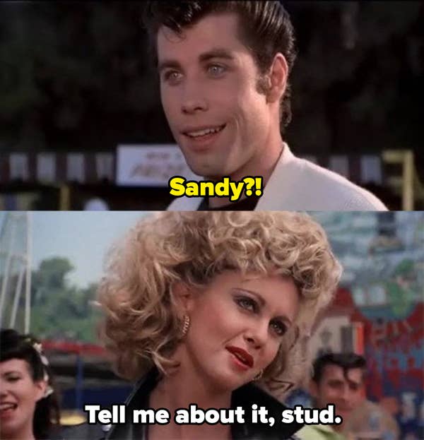 Sandy and Danny Zoku in Grease
