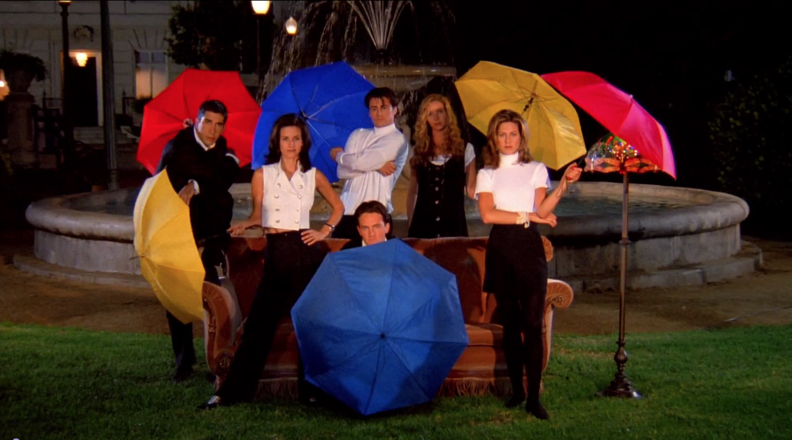 Screenshot of the Friends opening credits 