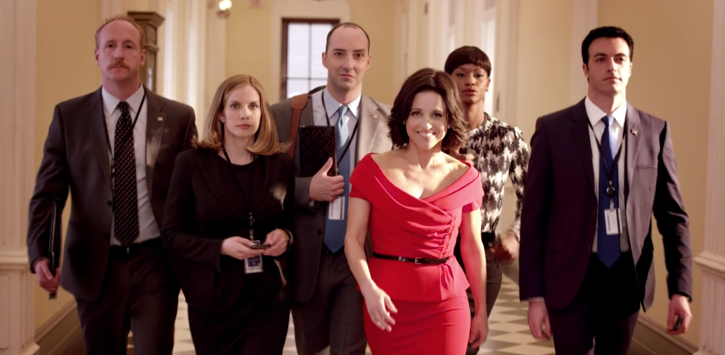 Screenshot of the main cast of Veep