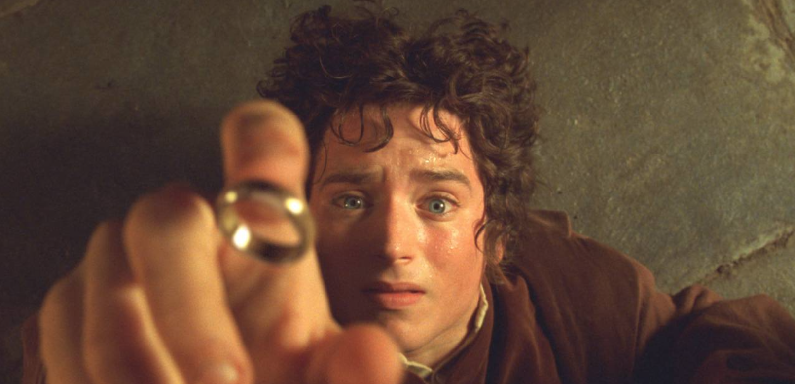 Screenshot of Frodo reaching for the Ring