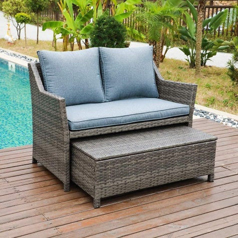 31 Pieces Of Small Space Outdoor Furniture, Small Outdoor Seat With Storage