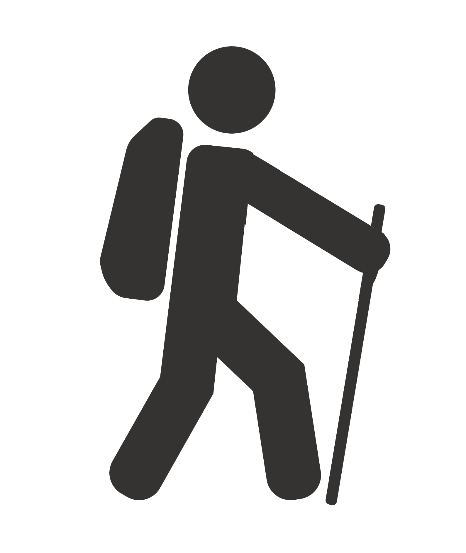 little person waling away and the symbol for female emoji