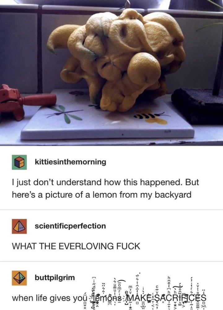 A wildly mutated lemon 