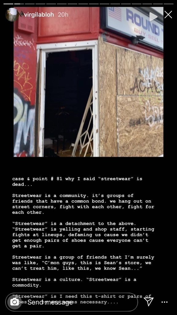 Virgil Abloh Apologized for Looting Comments and $50 Donation