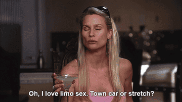 Edie says &quot;oh, I love limo sex. Town car or stretch?&quot;