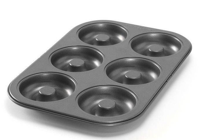 the six donut pan in silver