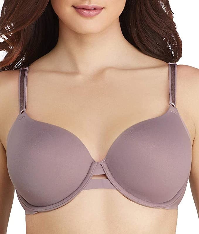 A person wearing the underwire bra