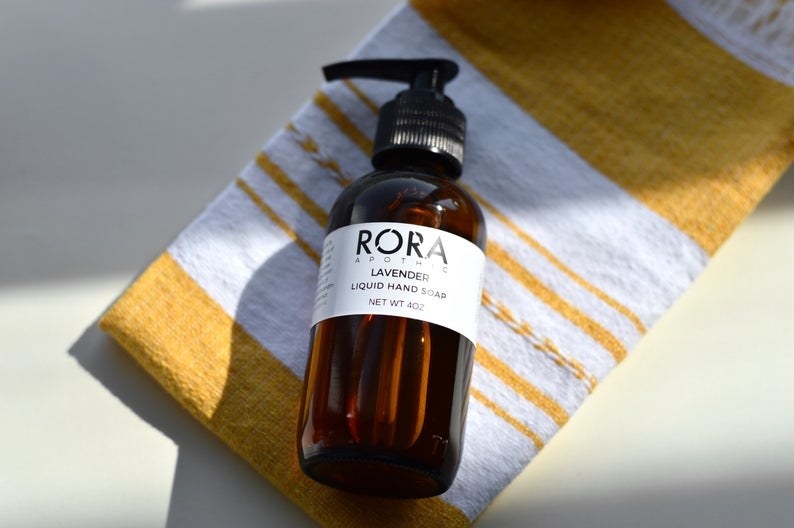 Lavender liquid hand soap from Rora Apothic 