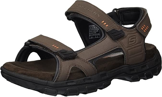 Utility sandals with two velcro closures
