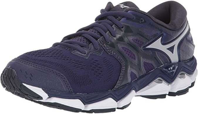A running shoe with matching laces
