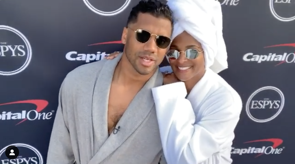 Ciara And Russell Wilson Wear Robes To The 2020 Espys