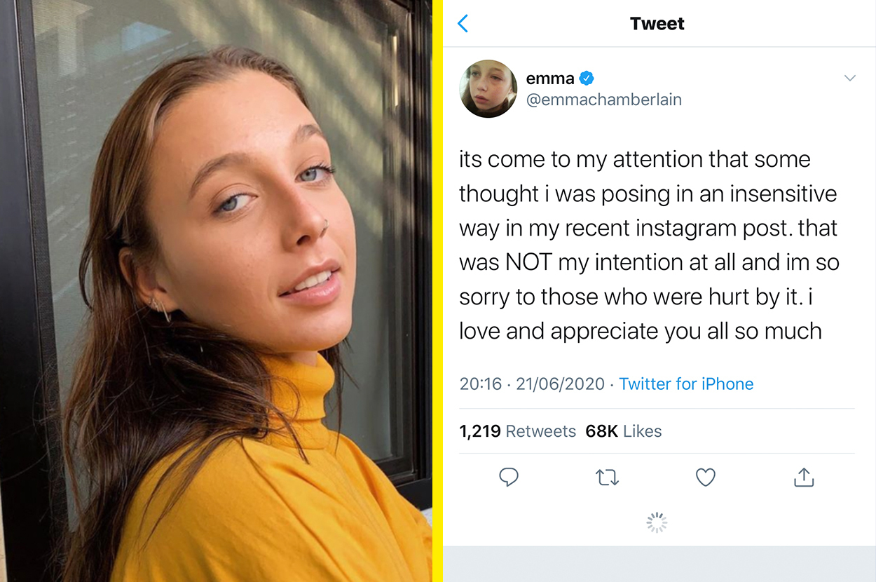 Emma Chamberlain: r Emma Chamberlain faces criticism for