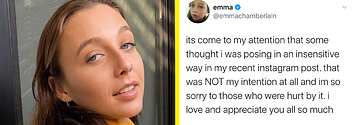 Emma Chamberlain Apologises After Accusations Of Blackface And Mocking  Asian People