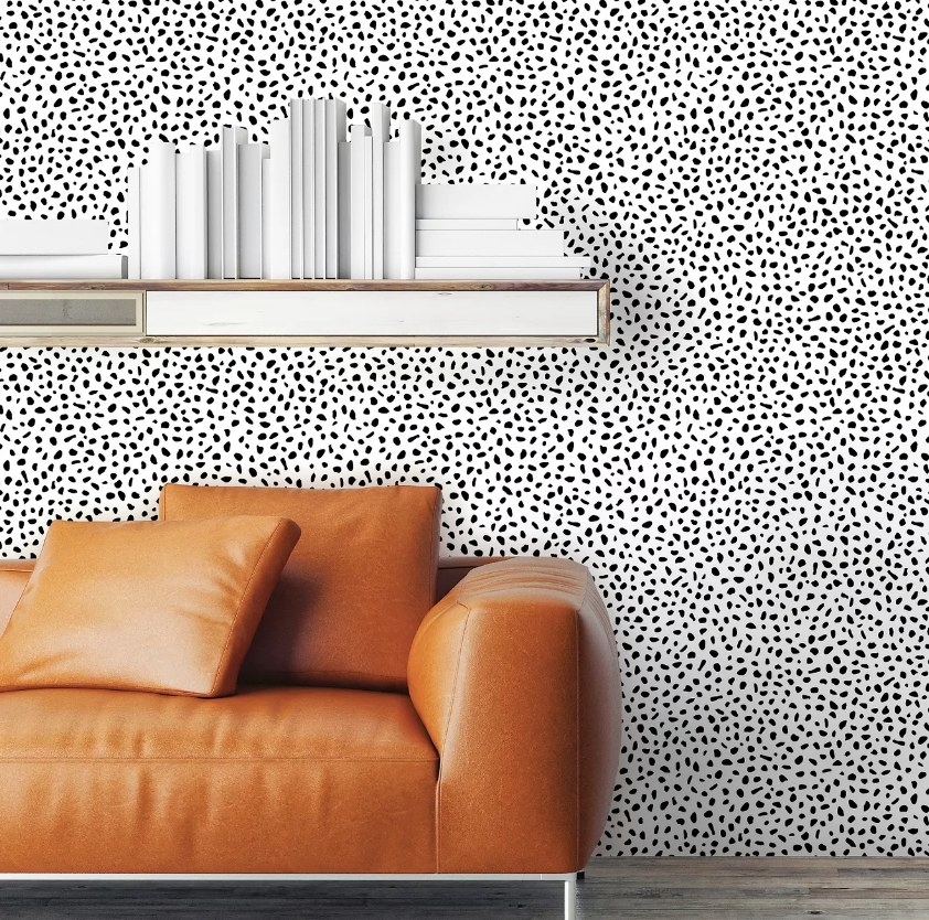 black speckled  wallpaper