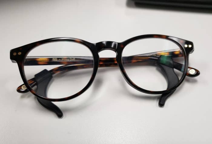 tortoiseshell frames with black silicone grippers 