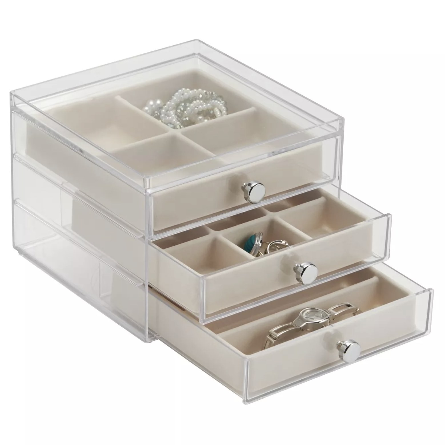 The acrylic jewelry organizer
