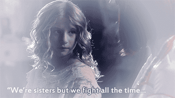 Ghost little girl in nightgown telling Ashley &quot;We&#x27;re sisters but we fight all the time&quot;