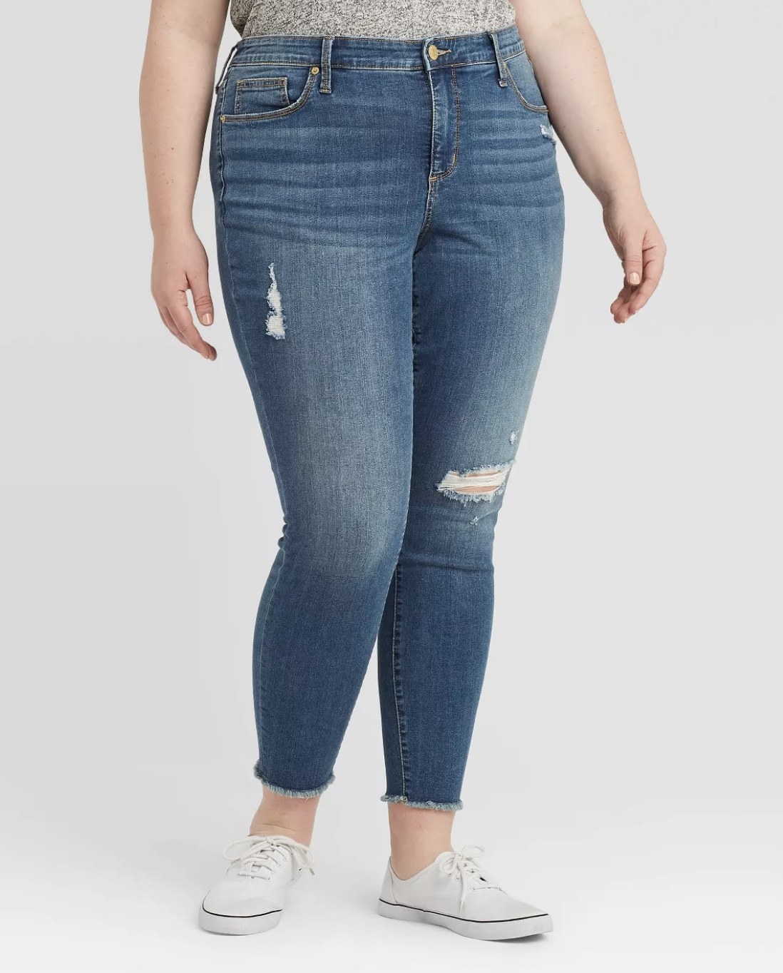 Model in the skinny jeans