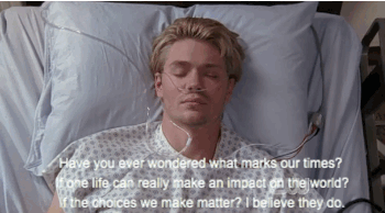 Lucas&#x27;s One Tree Hill voiceover: &quot;Have you ever wondered what marks our times? If one life can really make an impact on the world? If the choices we make matter? I believe they do.&quot;