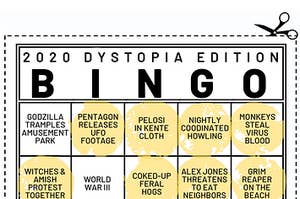 Dystopia Bingo Card 2020