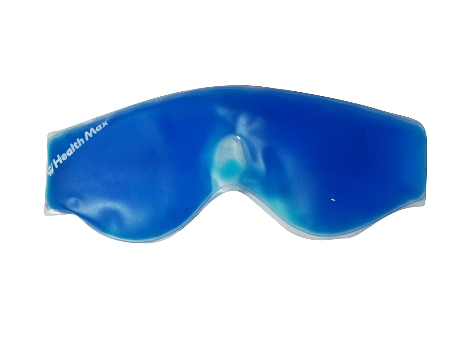 A blue gel eye mask