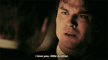 Damon telling Stefan &quot;I love you, little brother&quot;