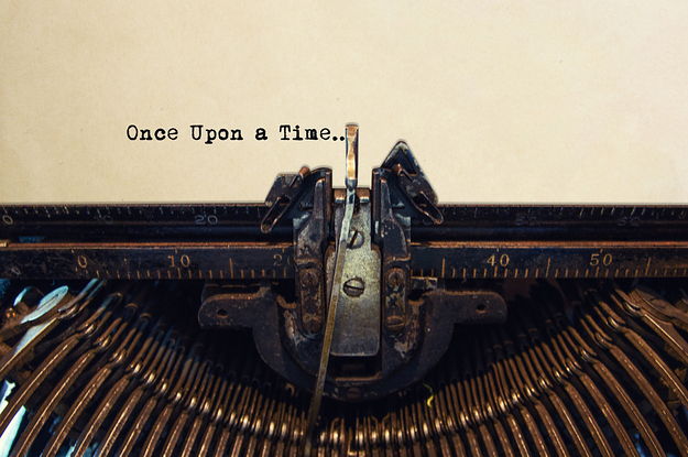 A typewriter with the words