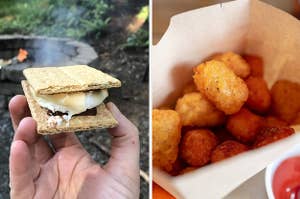 s'mores, tater tots