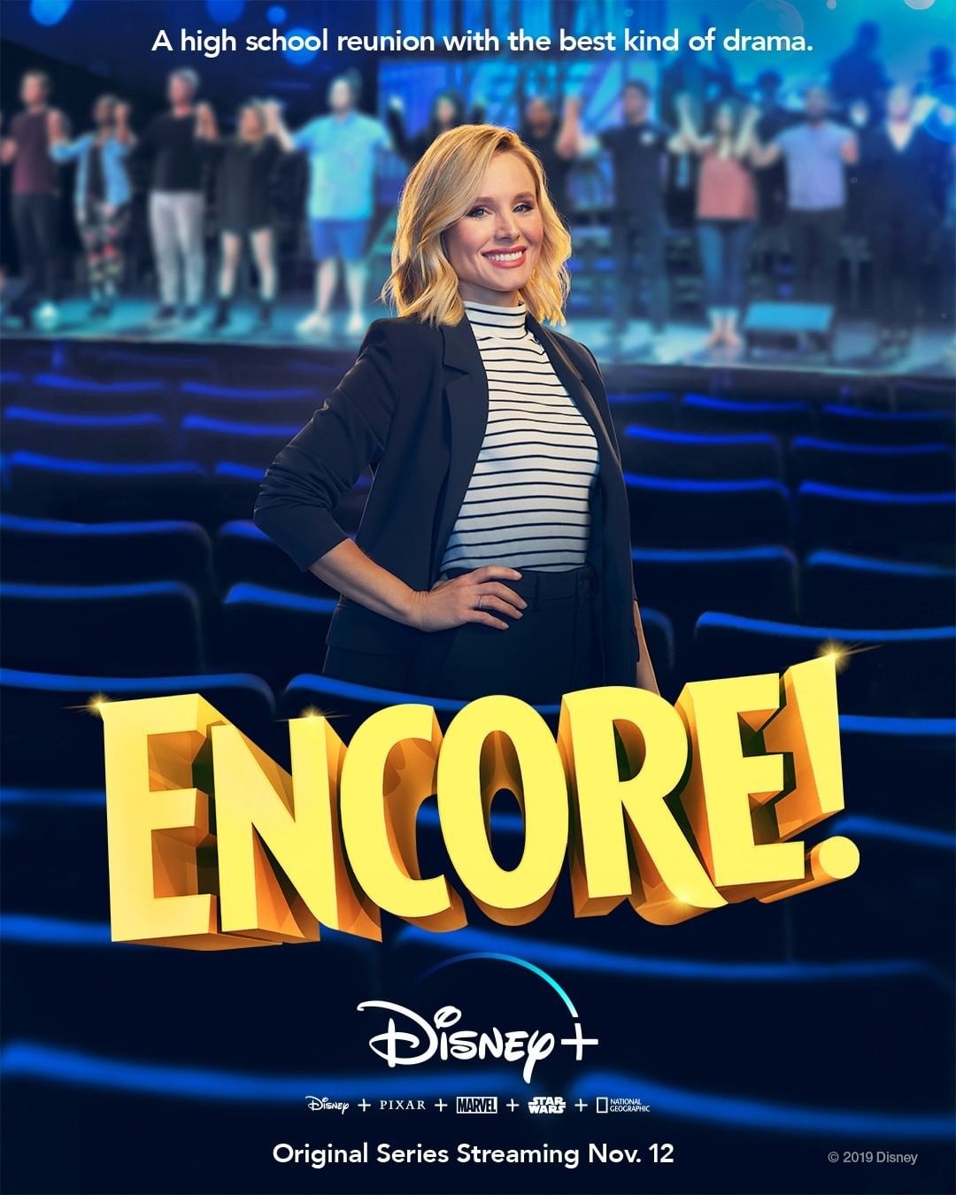 a poster of kristen belle promoting encore!