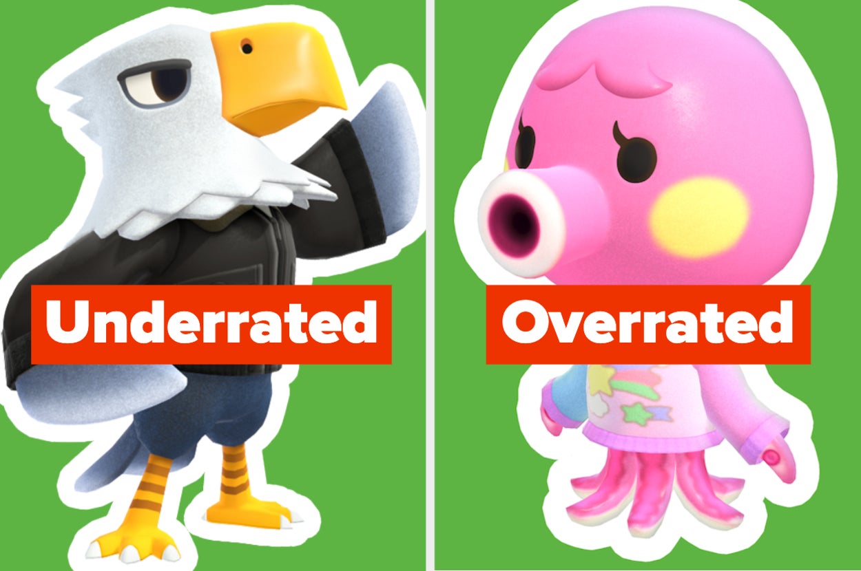 Apollo labeled "Underrated," and Marina labeled "Overrated"